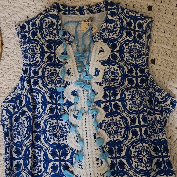 MUD PIE MULTI EMBROIDERED DRESS - Picture 11 of 16
